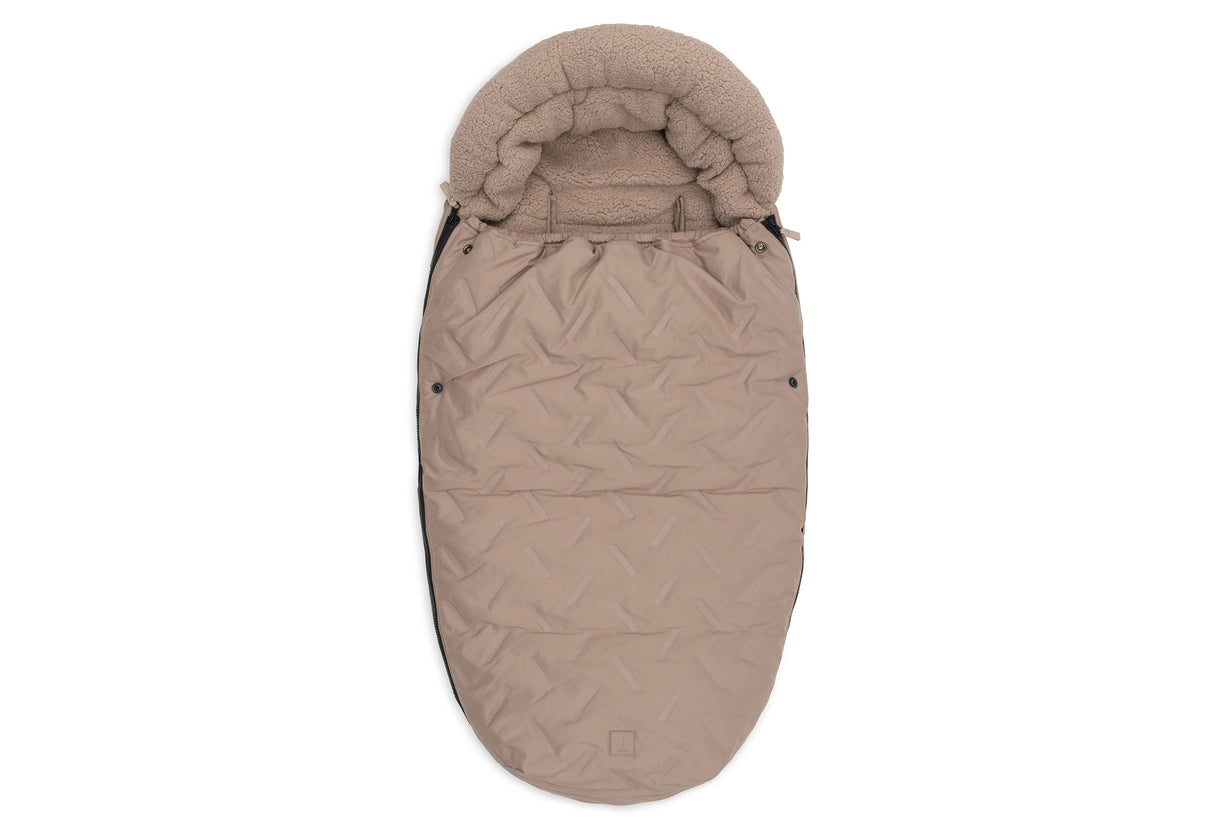 Åkpåse buggy/stroller Embossed Milky Coffee