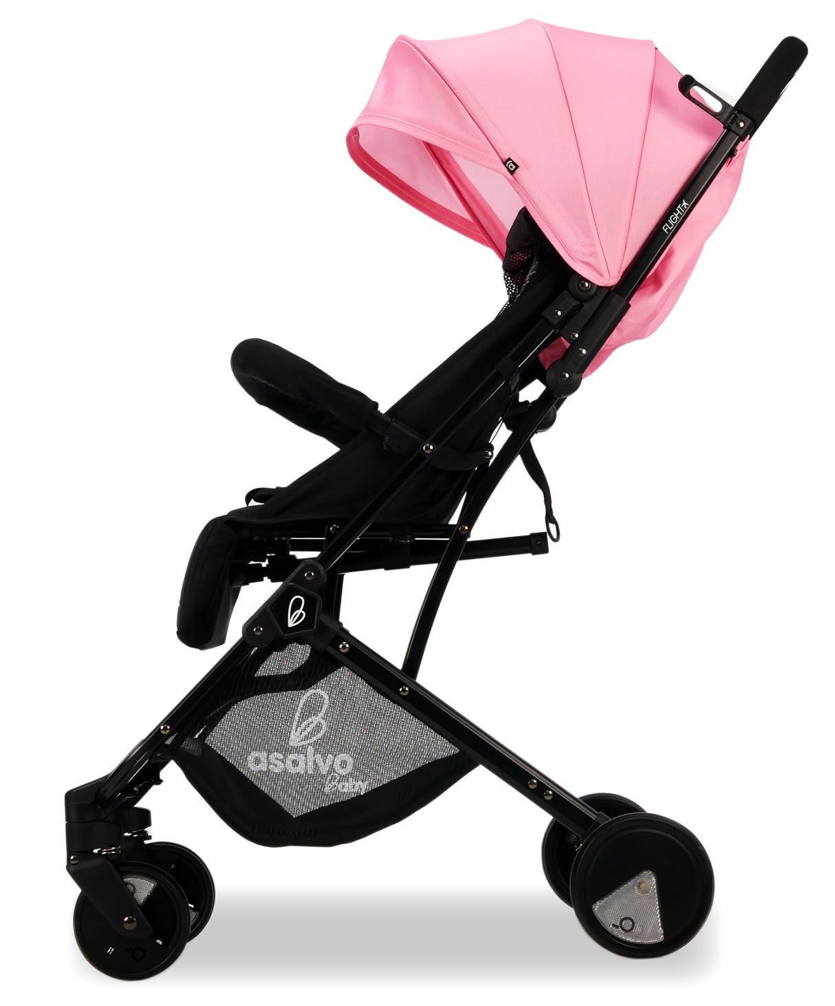 Stroller Flight Travel+, Black/Pink