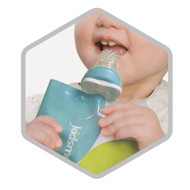 4st Kidsme Reuseable Food Pouch180 ml