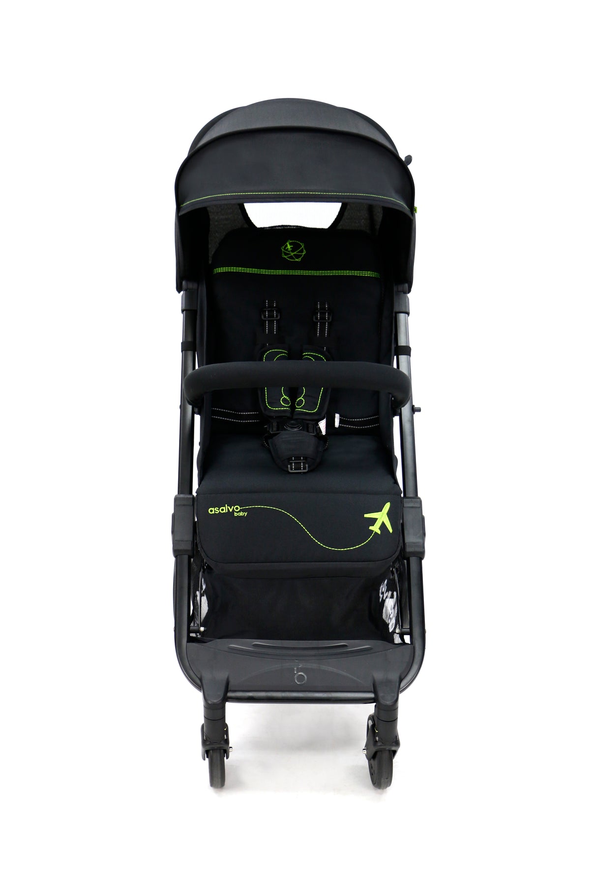 Pushchair Flight Travel+, Black/Green