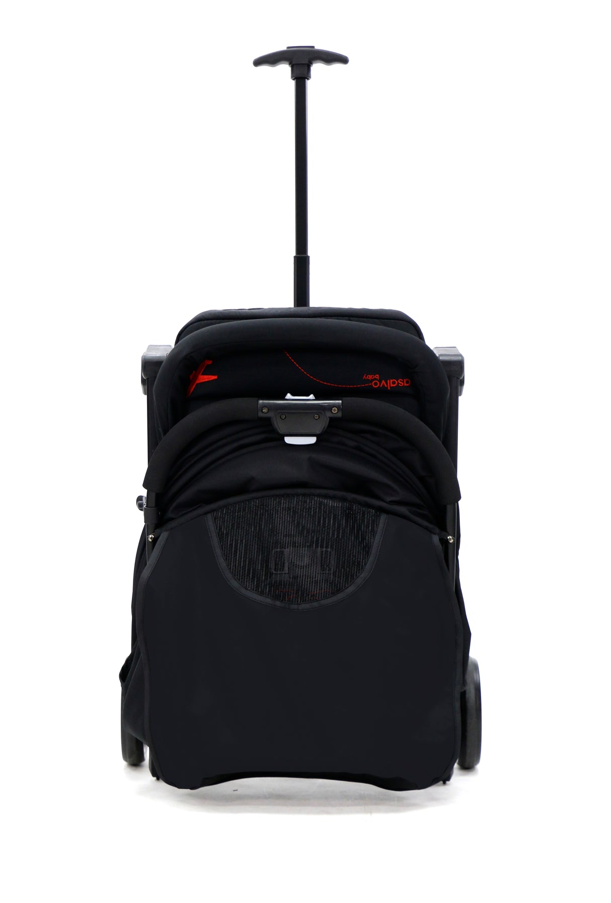 Pushchair Flight Travel+, Black/Red