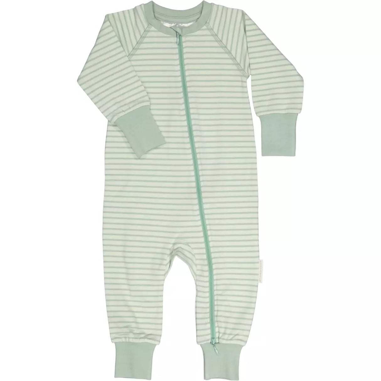 Tvåvägs-zip Pyjamas Bambu Classic Ljusgrön/Grön
