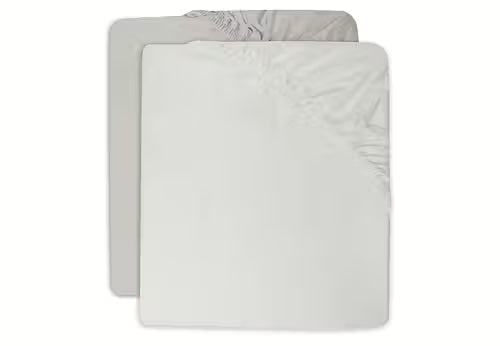 Dra-på lakan bomull 60x120cm Ivory/Nougat (2p)