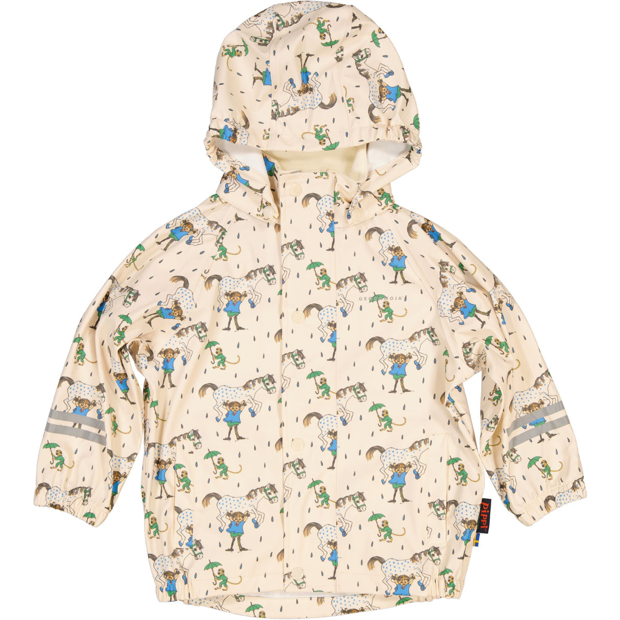 Regnset Pippi Långstrump Beige