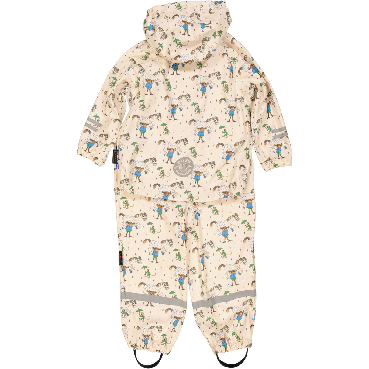 Regnset Pippi Långstrump Beige
