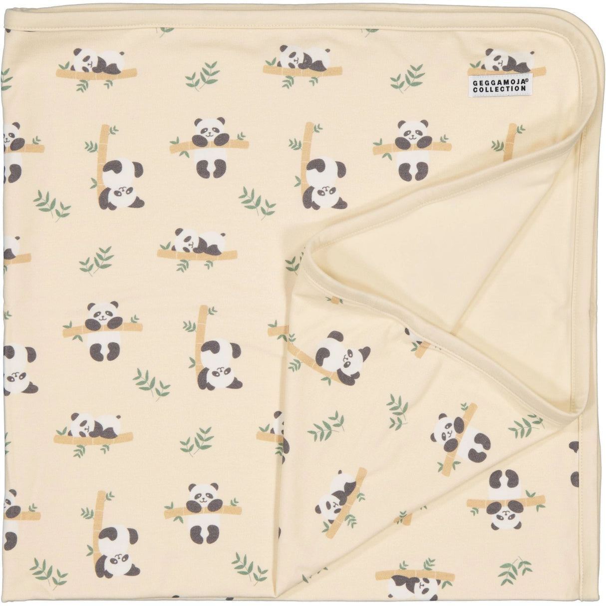 Babyfilt Bambu Panda Beige