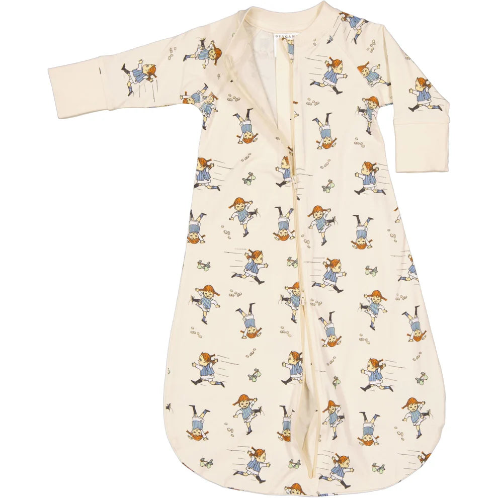Sovpåse Pippi Långstrump soft beige 50/56