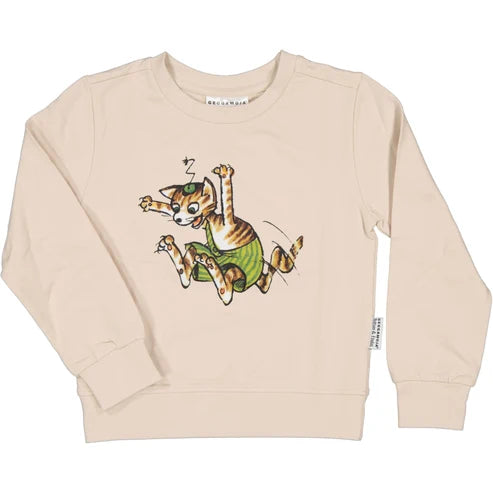 Collagetröja Beige | Pettson och Findus