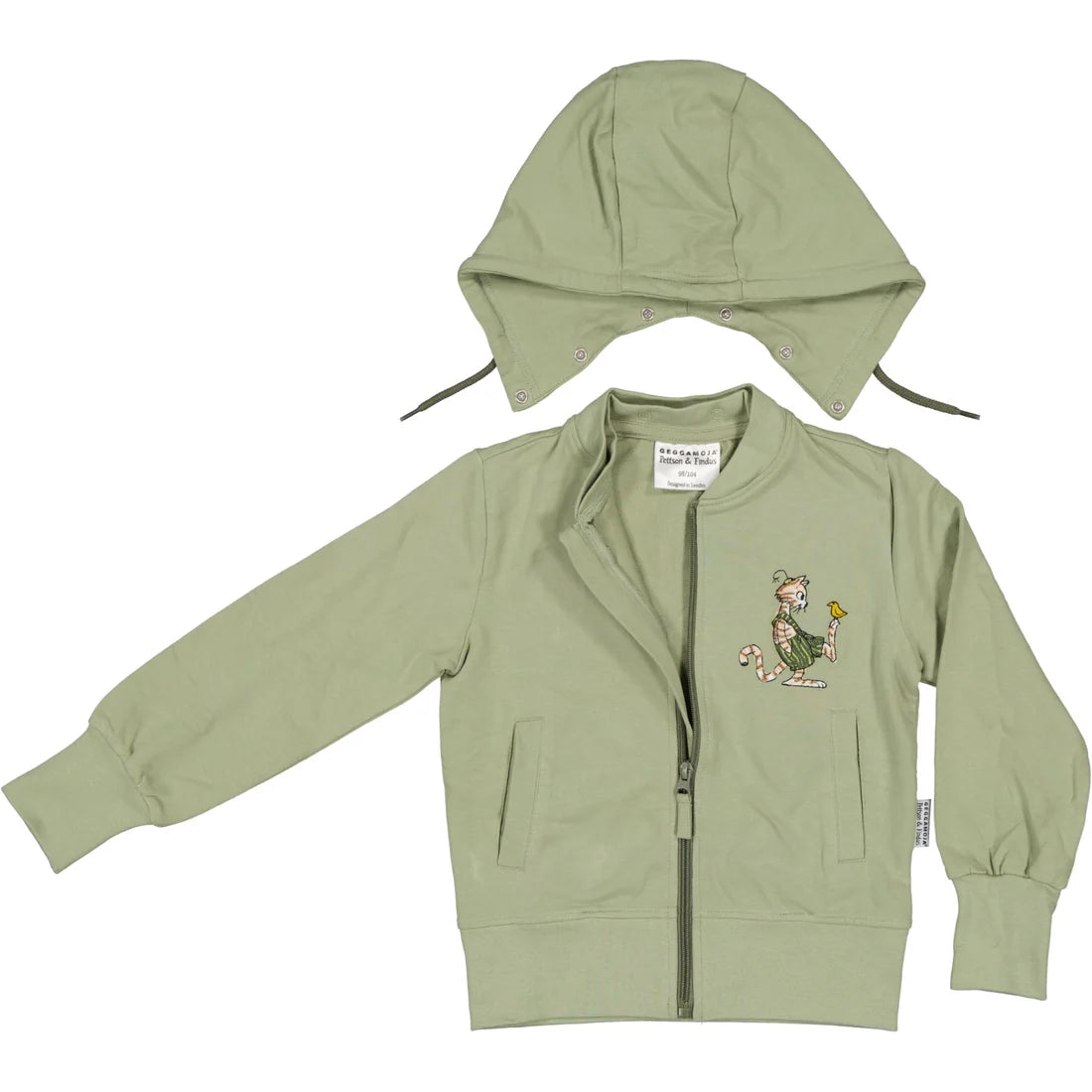 Hoodie Olivgrön | Pettson och Findus
