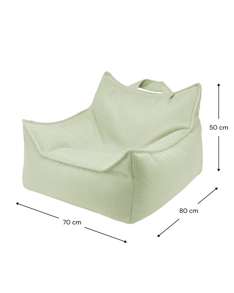Herba Outdoor Beanbag Chair & Ottoman Set