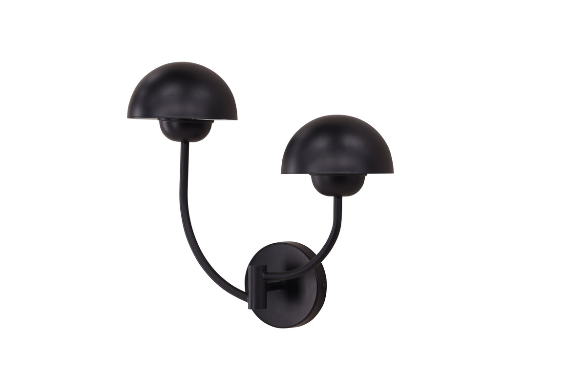 Lyckorna Vägglampa 35 cm, Svart