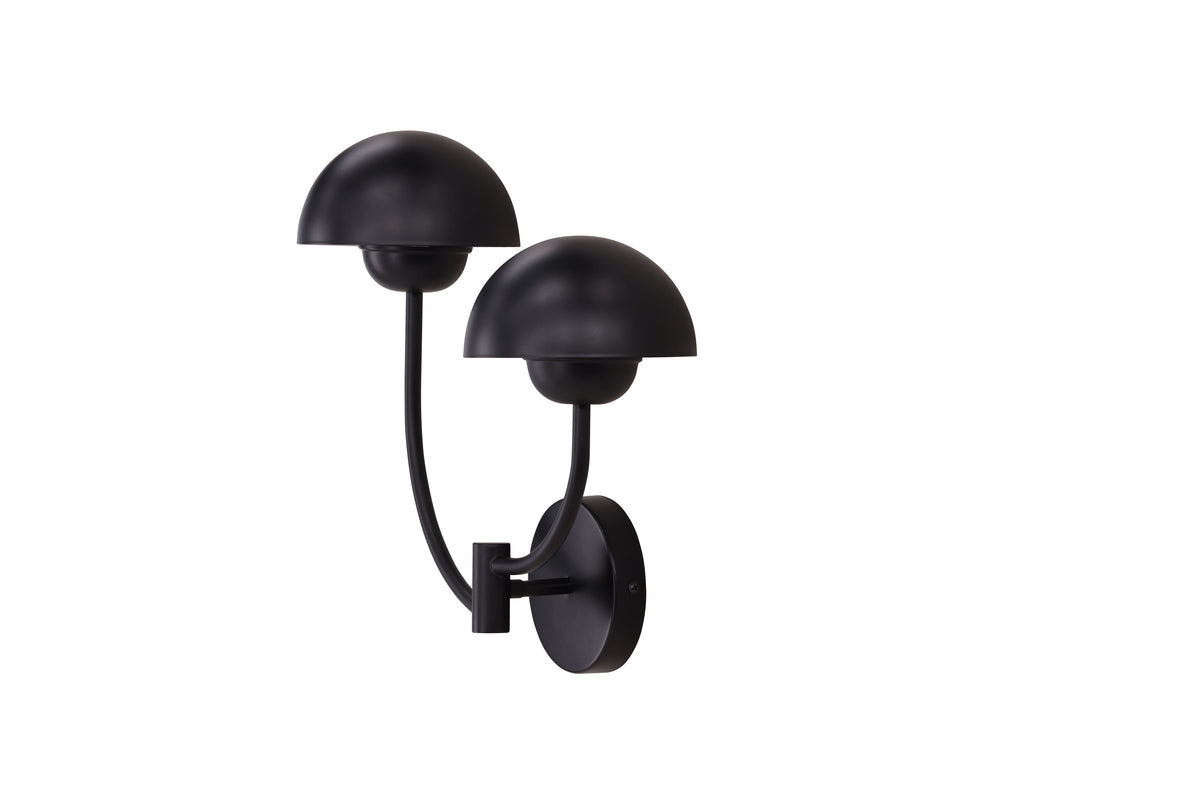 Lyckorna Vägglampa 35 cm, Svart