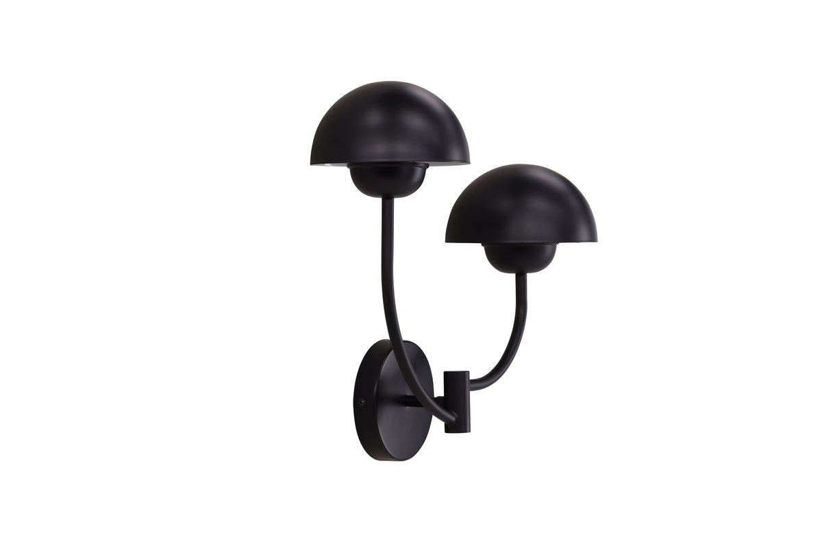 Lyckorna Vägglampa 35 cm, Svart