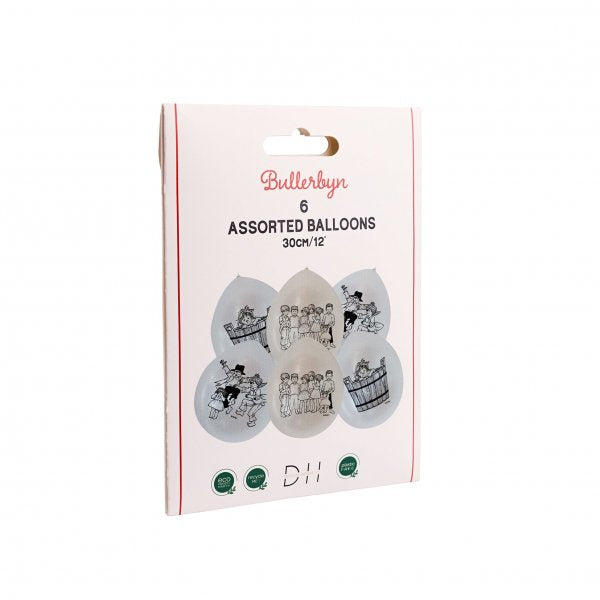 Ballonger - Bullerbyn 6-pack 30cm