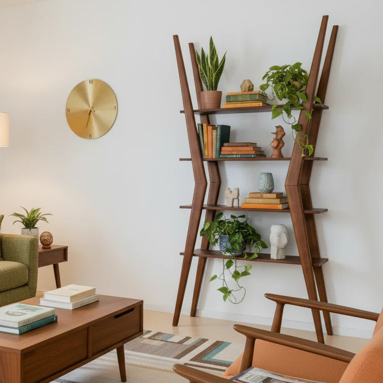 Mid Century Modern Bookcase | The X