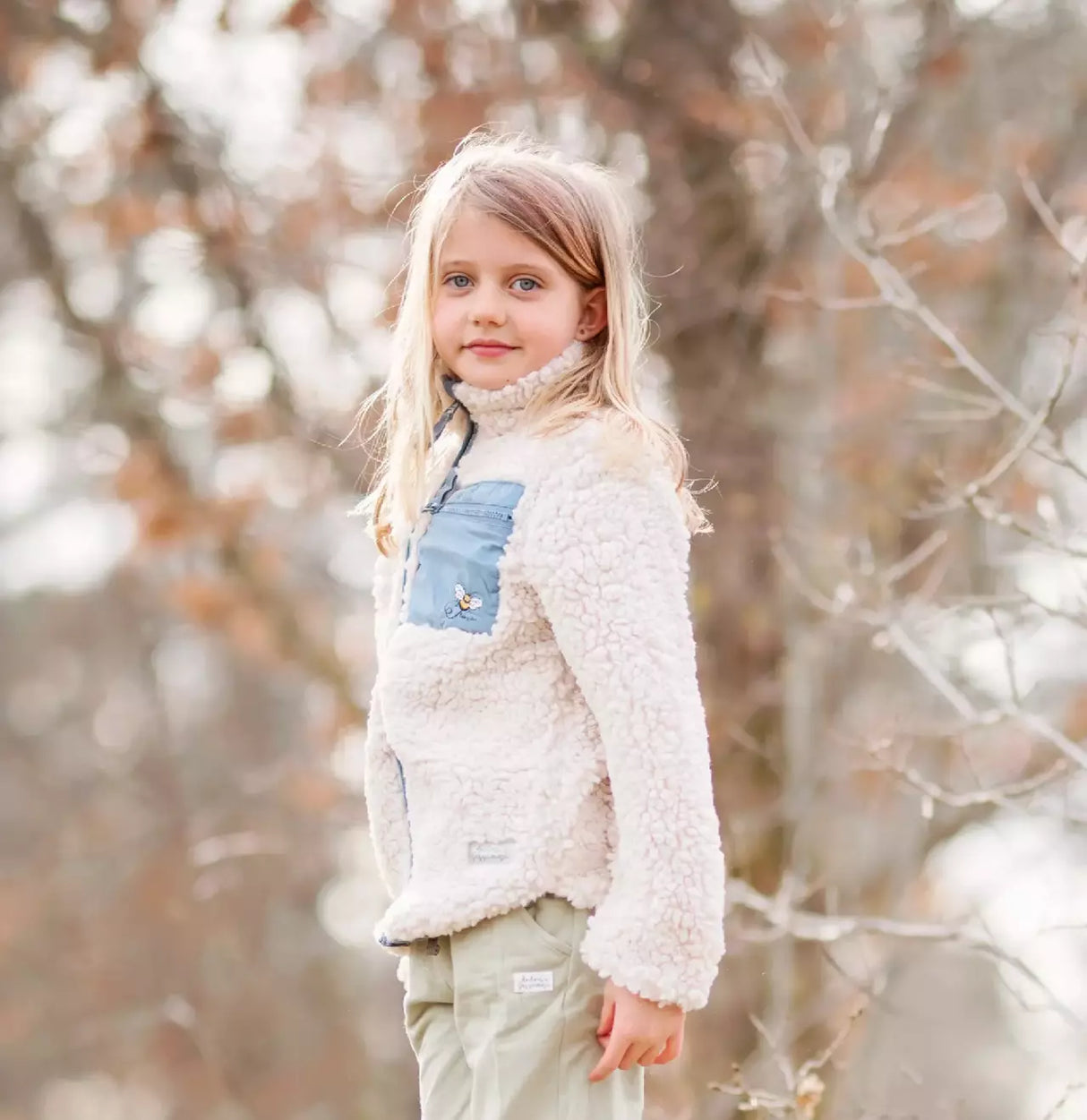 Teddyjacka Nature Beige 122/128 (6-8år)