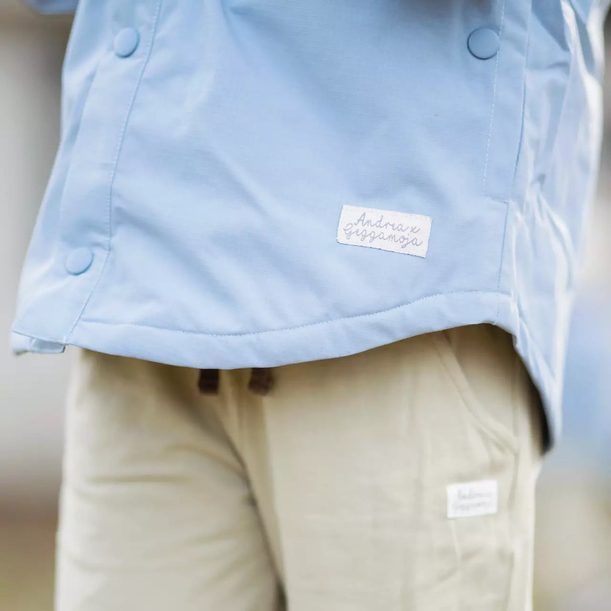 Vindjacka skjortmodell Dusty Blue