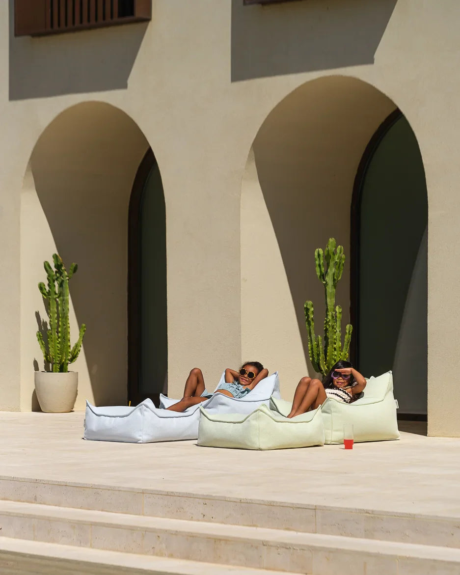 Azure Outdoor Square Ottoman