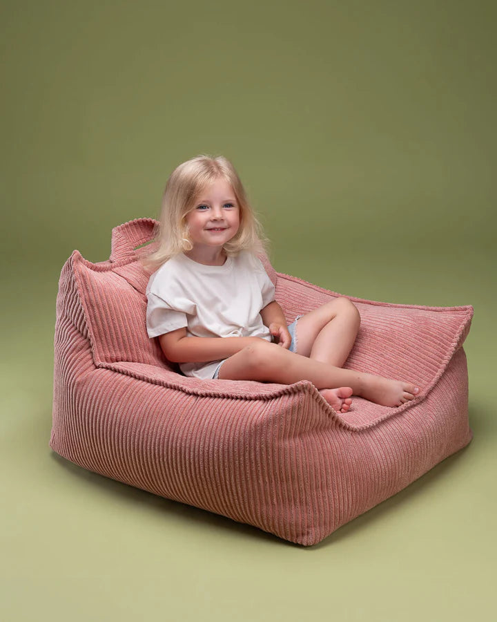 Beanbag Chair, Pink Mousse