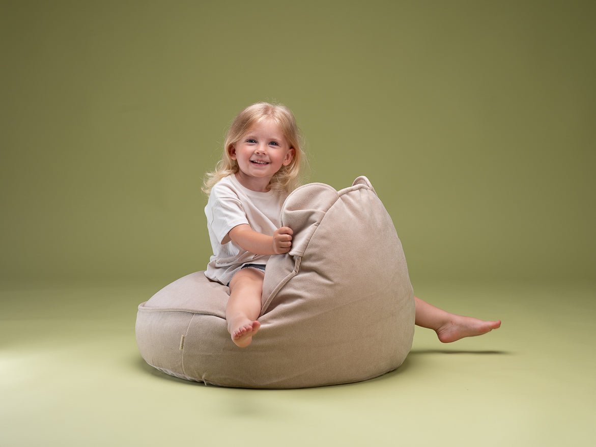 Bear Beanbag, Dusty Beige