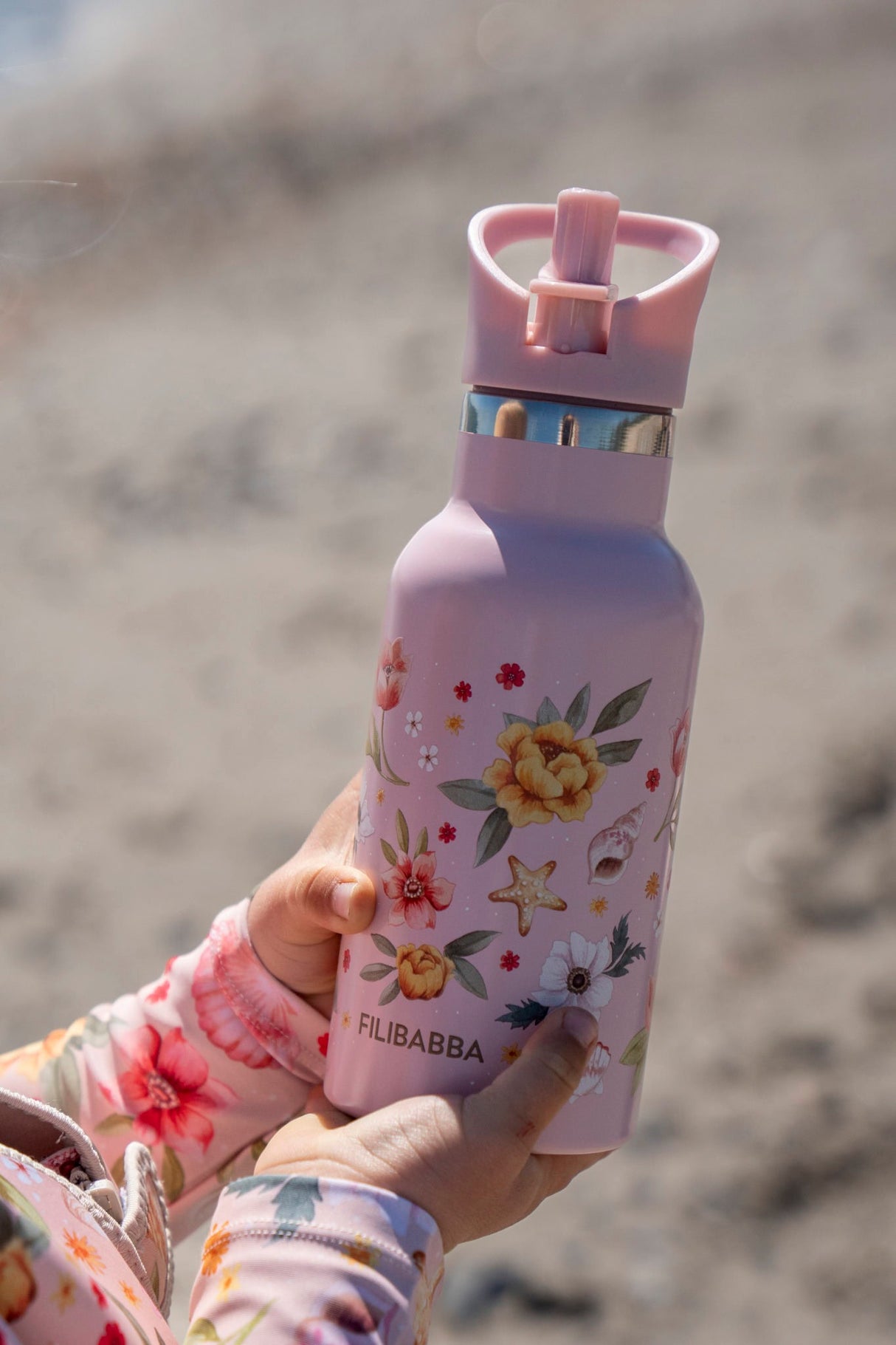 Vattenflaska i rostfritt stål - Ocean Blossom
