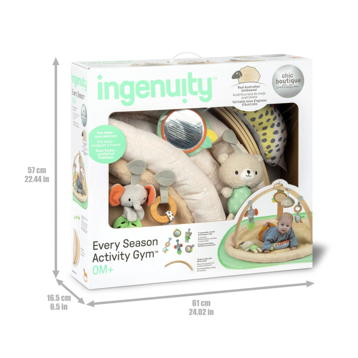 Babygym - Every Season™ Soft Activity Filt med fårskinn