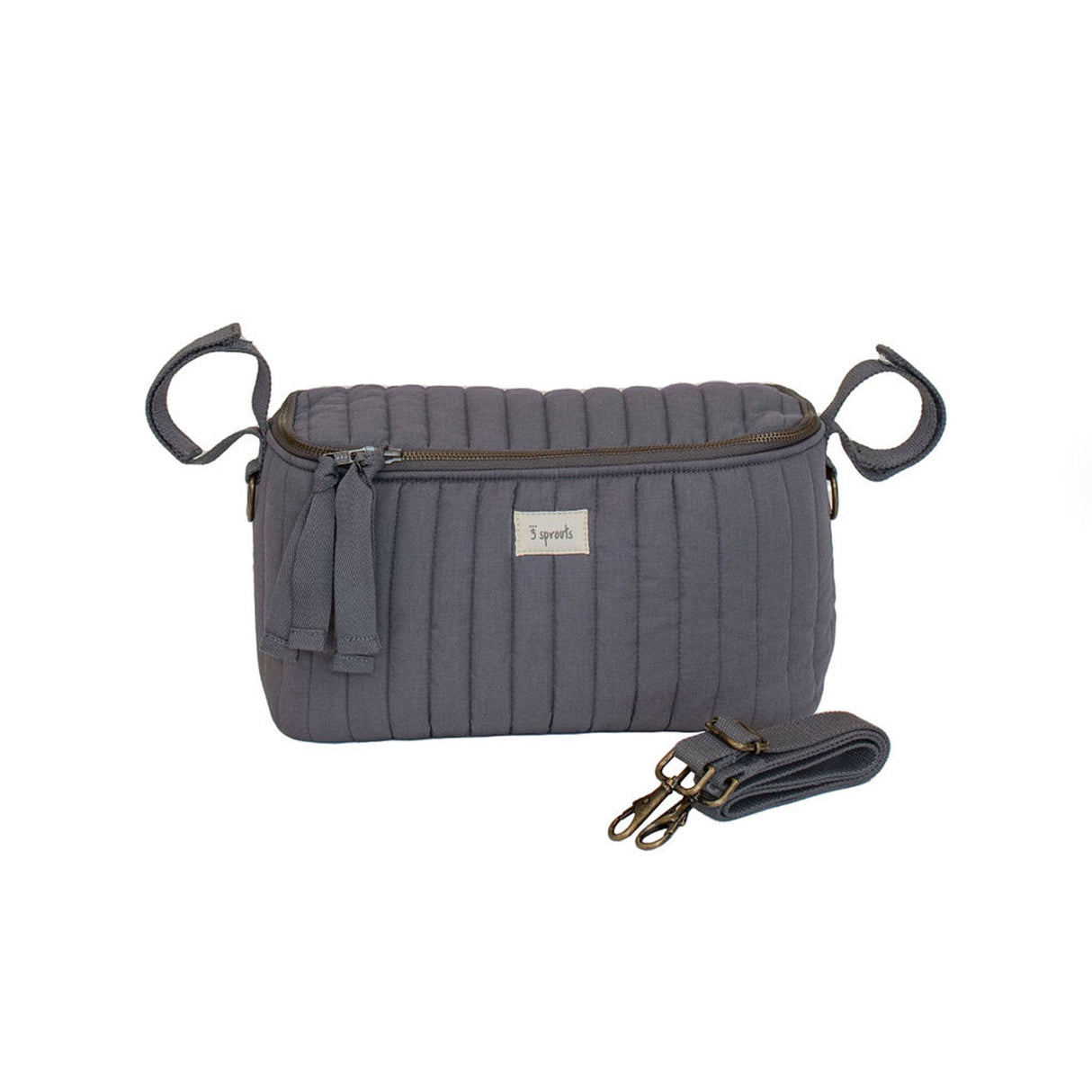 Förvaringsväska för barnvagn, Charcoal Grey - 3 Sprouts