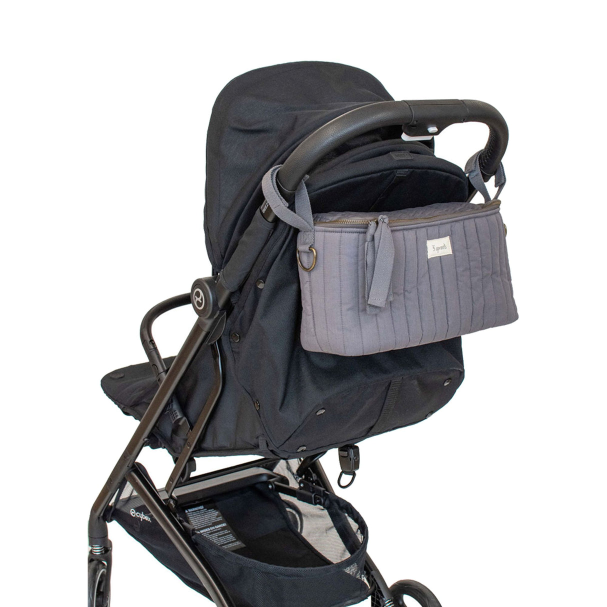 Förvaringsväska för barnvagn, Charcoal Grey - 3 Sprouts