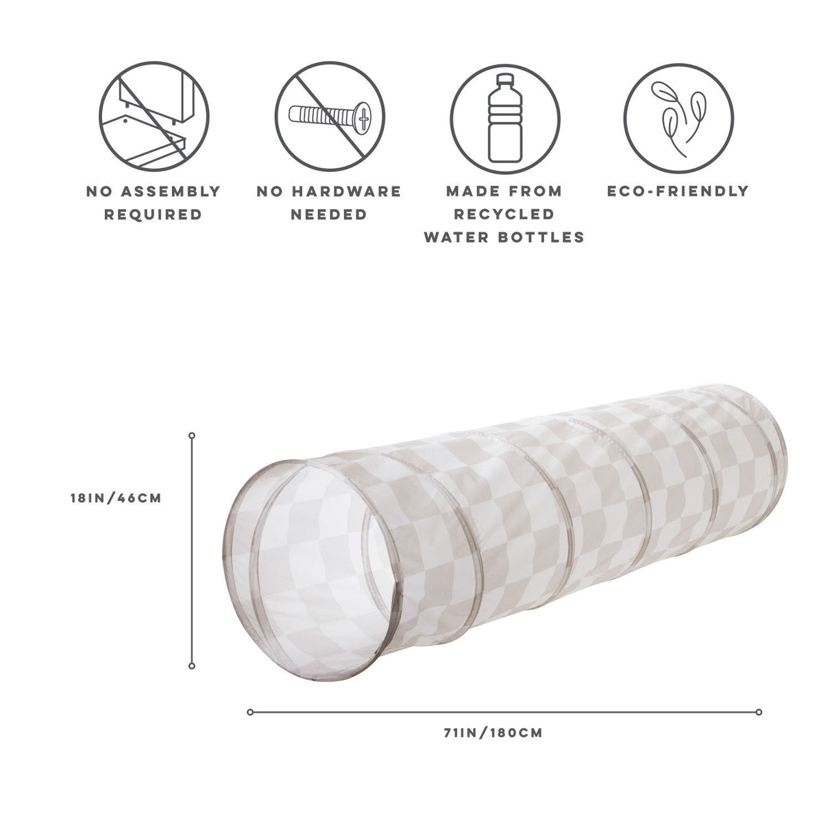 Lektunnel, Schackrutor Beige