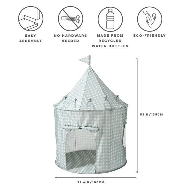Lektält, Gingham blå