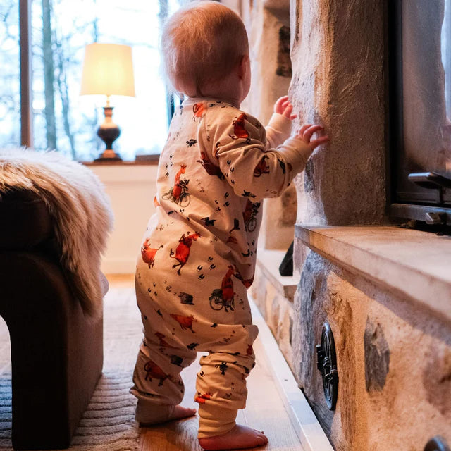 Pyjamas Mamma Mu och Kråkan Beige