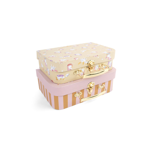 Resväskset för lek och förvaring – 2-pack – Unicorn