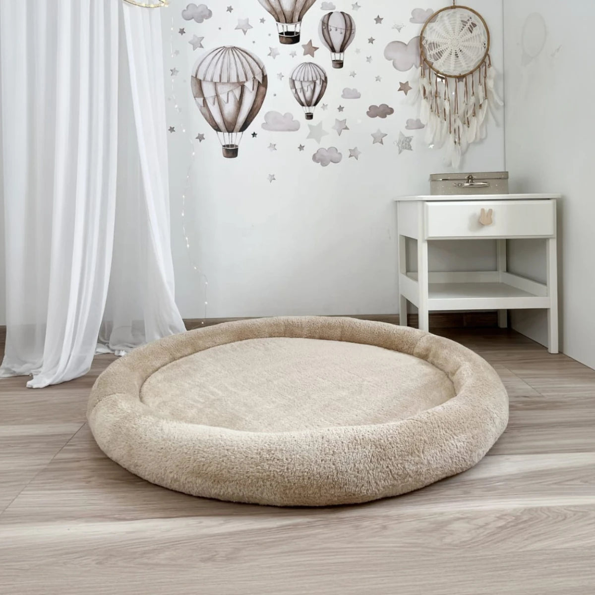 Junior Nest Plysh, Beige