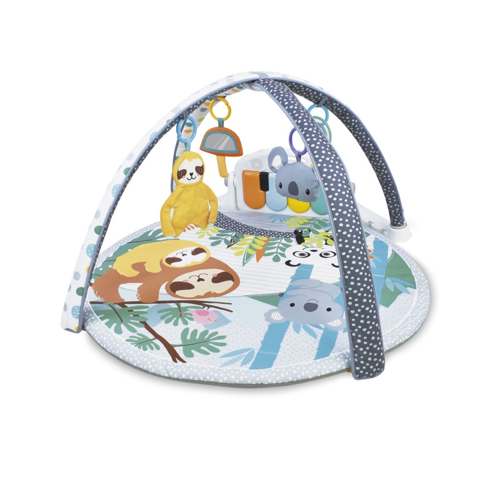 Babygym med kick-and-play funktion