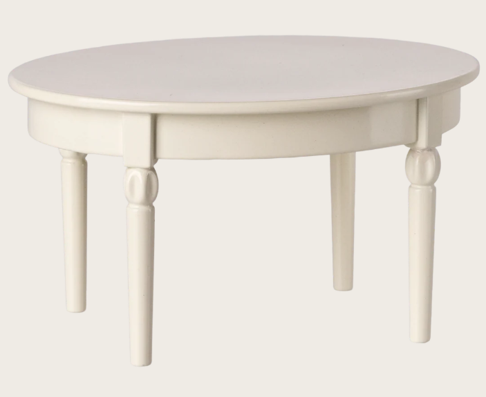 Vintage dining table, Mouse - Off white