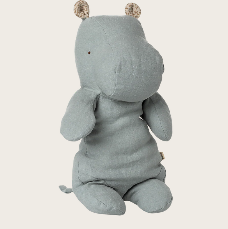 Safari friends, Hippo, Medium - Blue grey