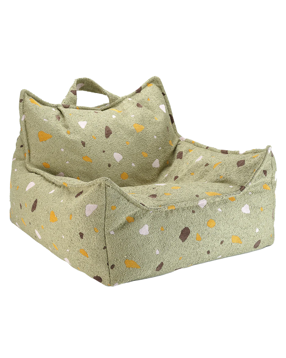 Beanbag Chair, Terrazzo Moss
