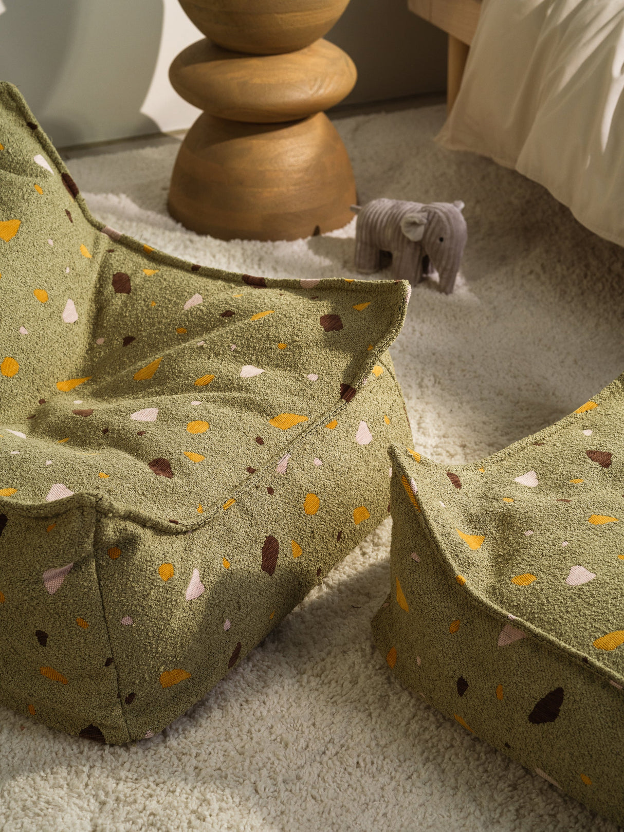Beanbag Chair, Terrazzo Moss
