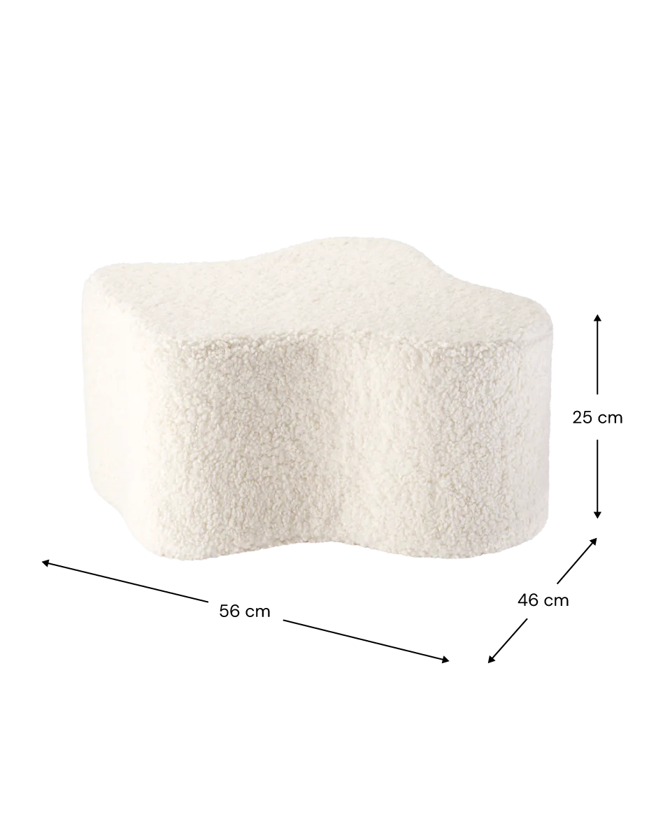Cloud Pouffe, Cream White