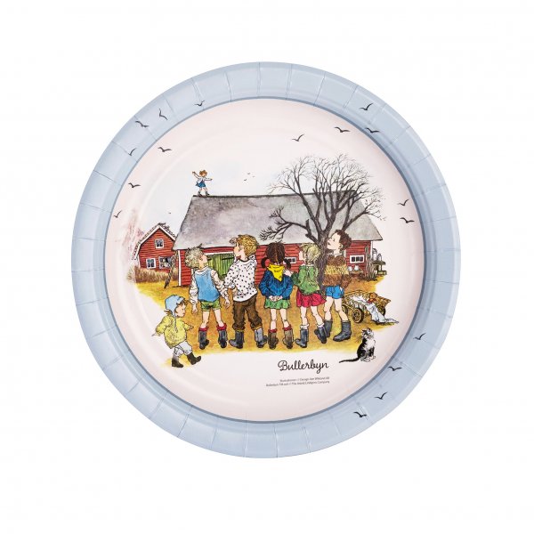 Papperstallrikar - Bullerbyn 8-pack 23cm
