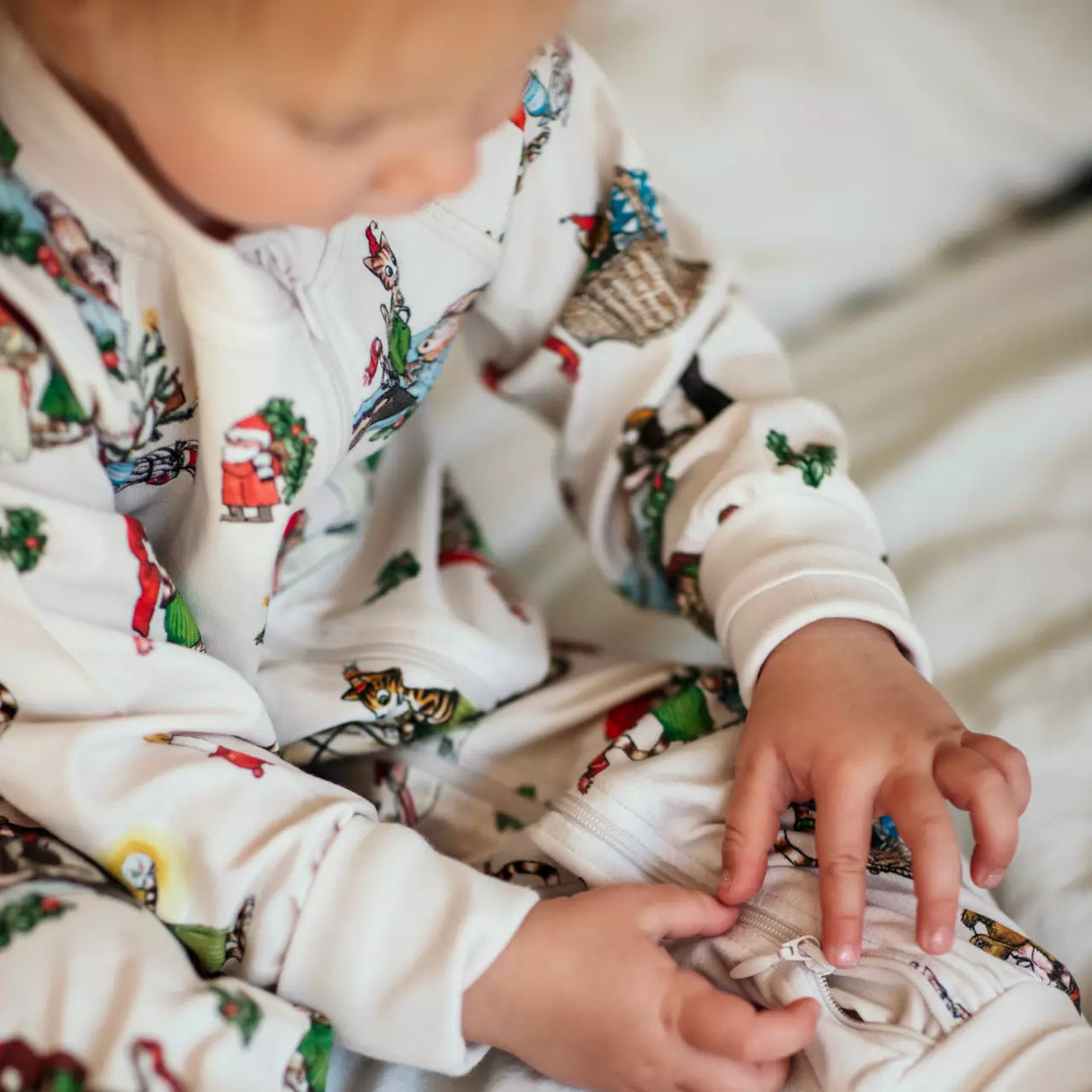 Pyjamas Pettson och Findus Jul, Beige