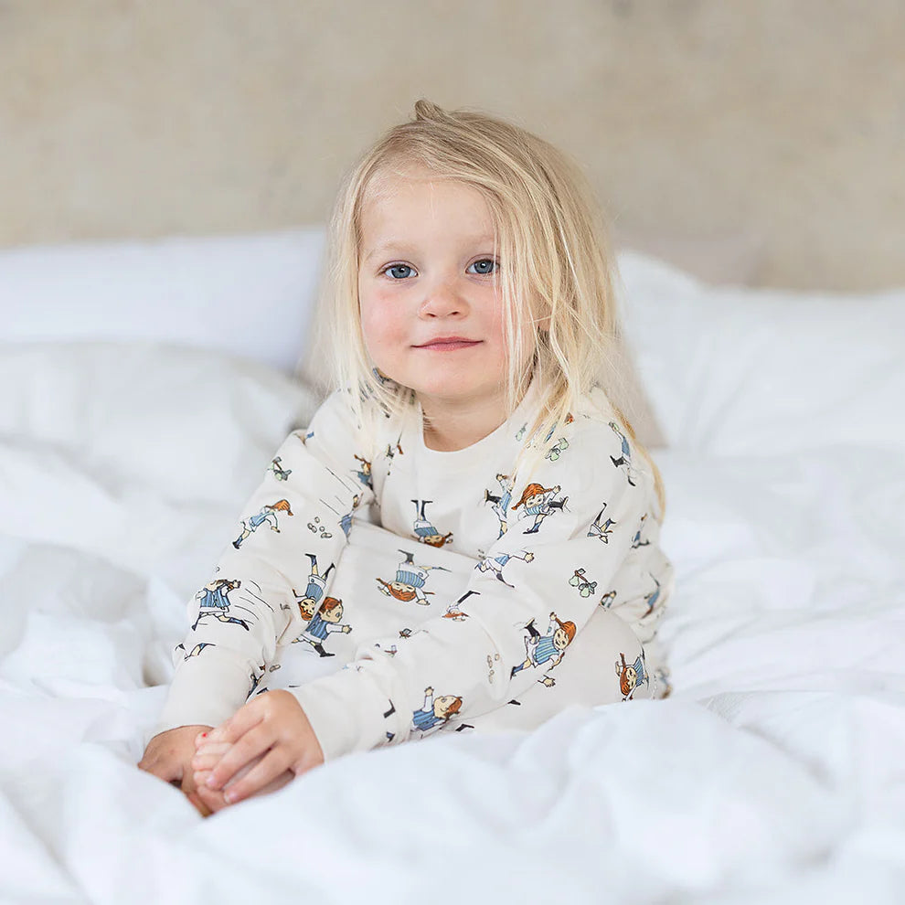 Nattlinne Pippi Långstrump soft beige