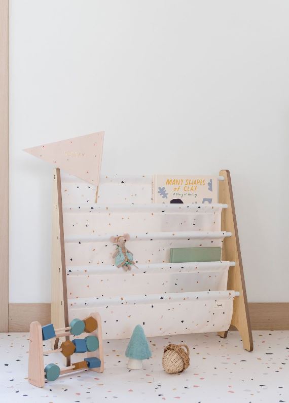 Bokhylla, Terrazzo/Cream