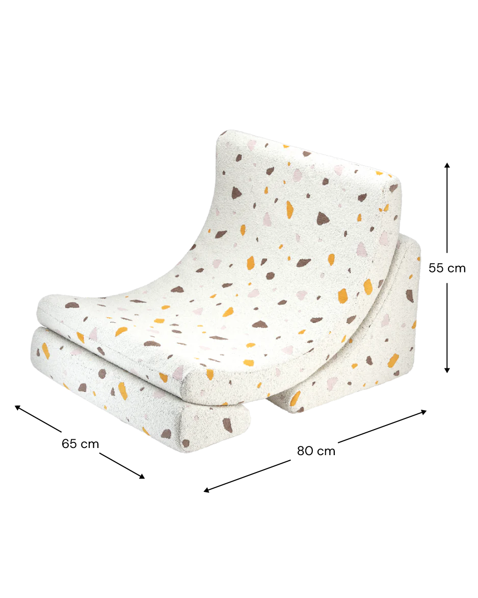 Moon Chair Terrazzo, Marble