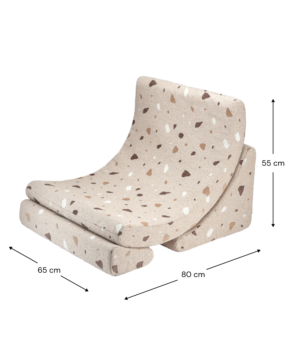 Moon Chair Terrazzo, Sand