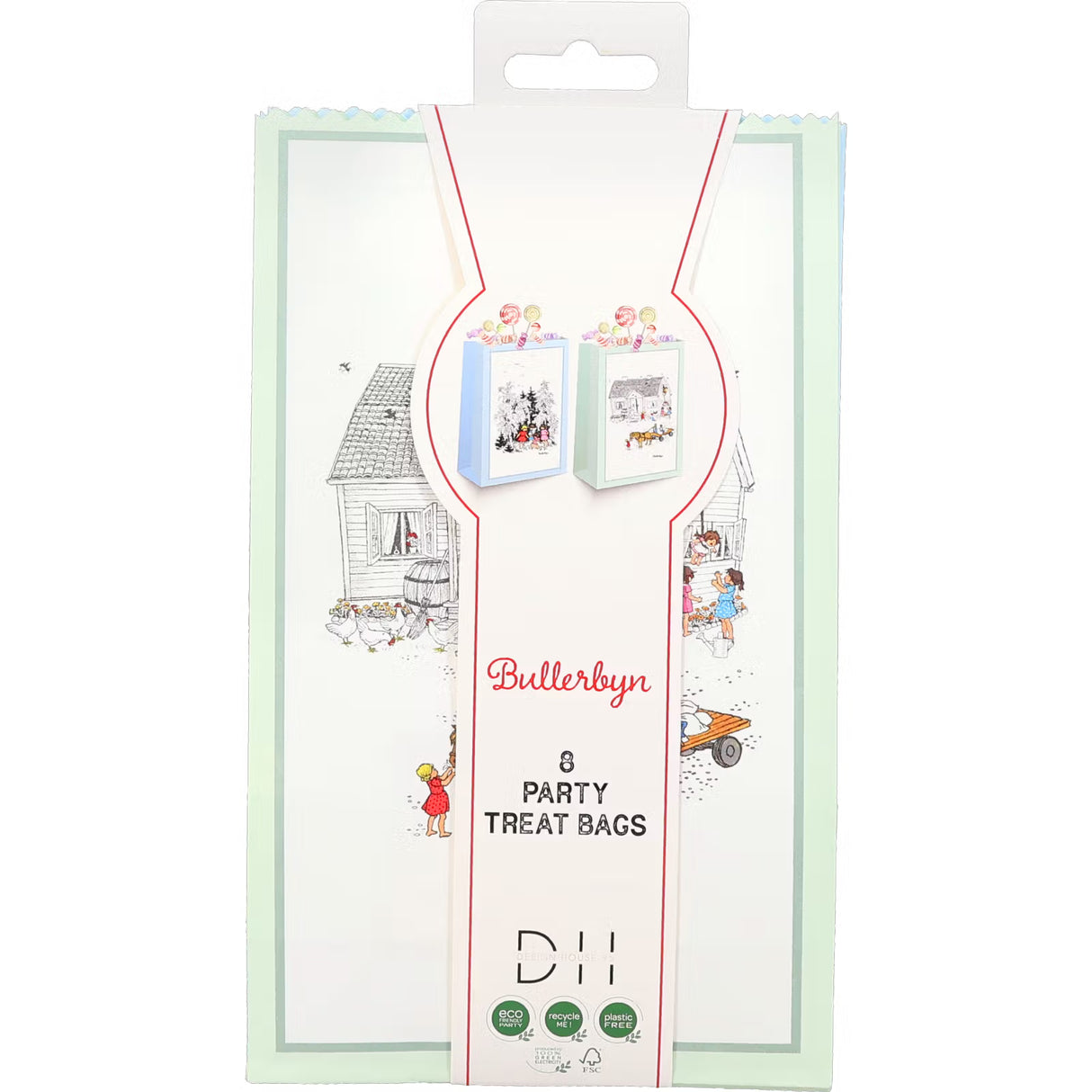 Godispåsar - Bullerbyn 8-pack 12x20cm