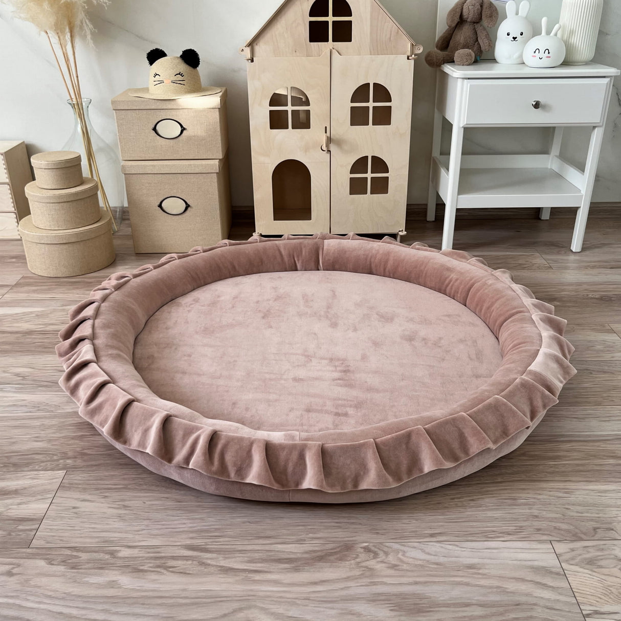 Junior Nest velvet, Beige