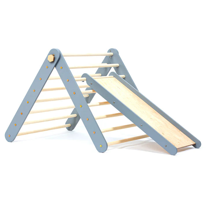 Climbing Triangle with a slide, Grey