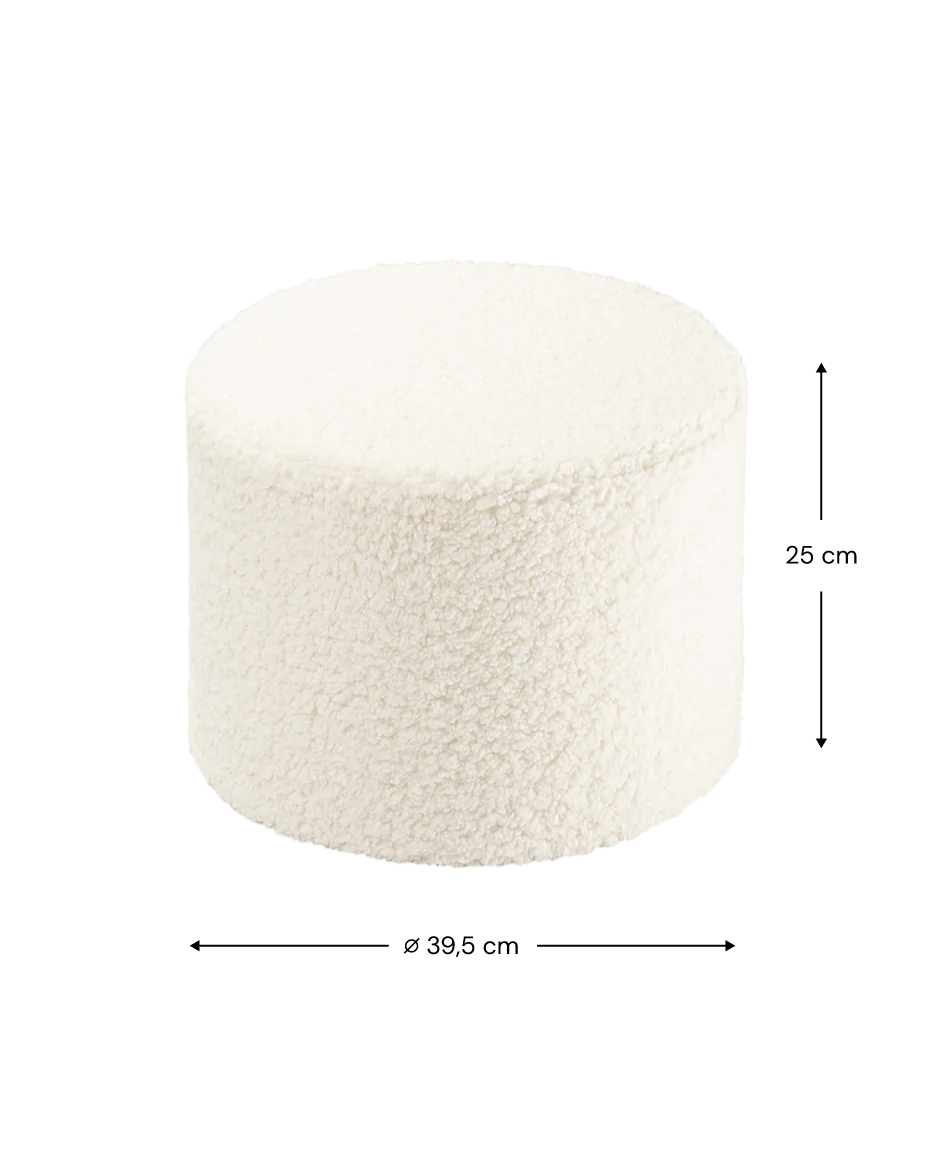 Pouffe, Cream White