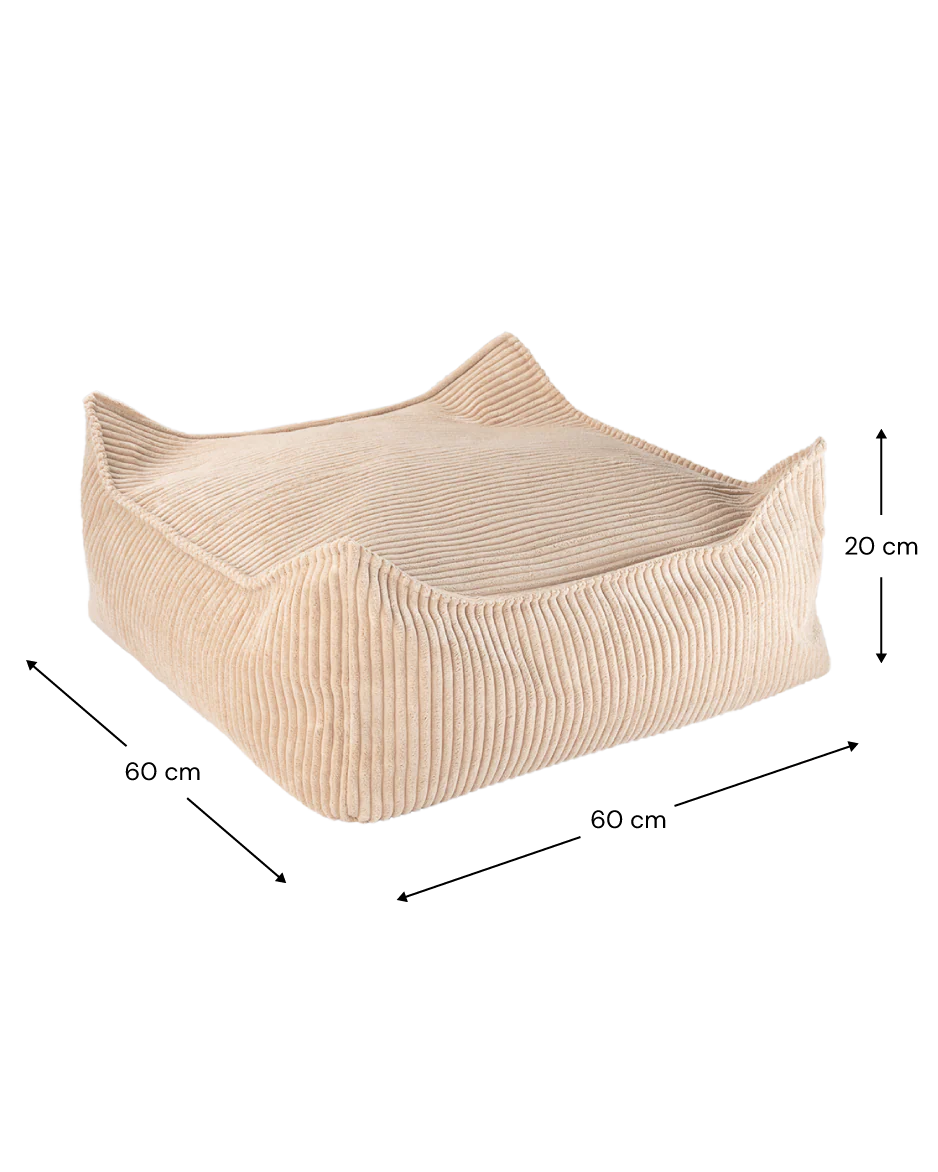 Square Ottoman, Brown Sugar